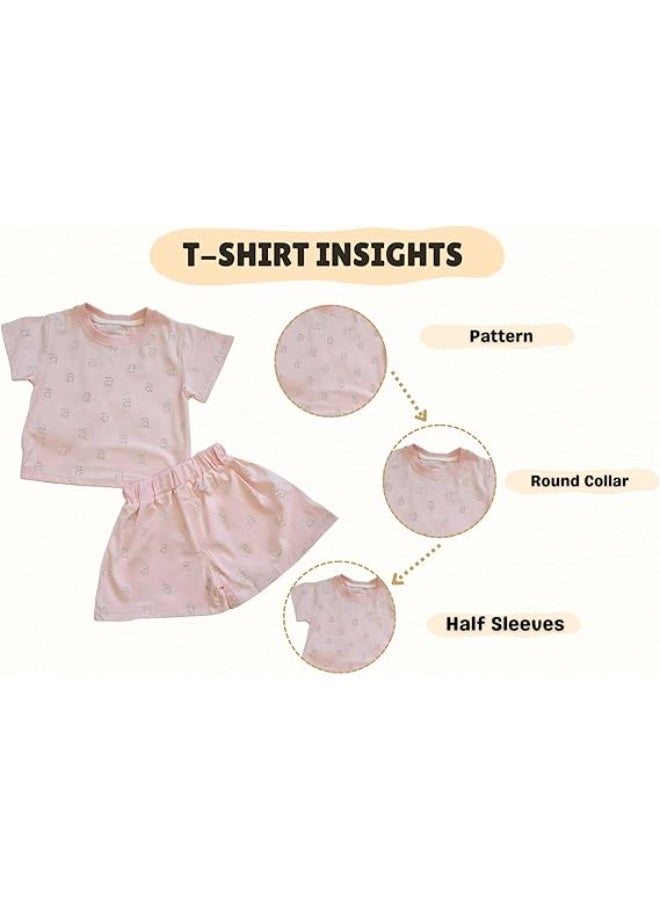 MINIIMODZ MINII MODZ Alpha Print Shorts for Girls | Soft Cotton Mini Shorts with Alphabet Print | Toddler Nightwear & Casual Shorts - Image 3